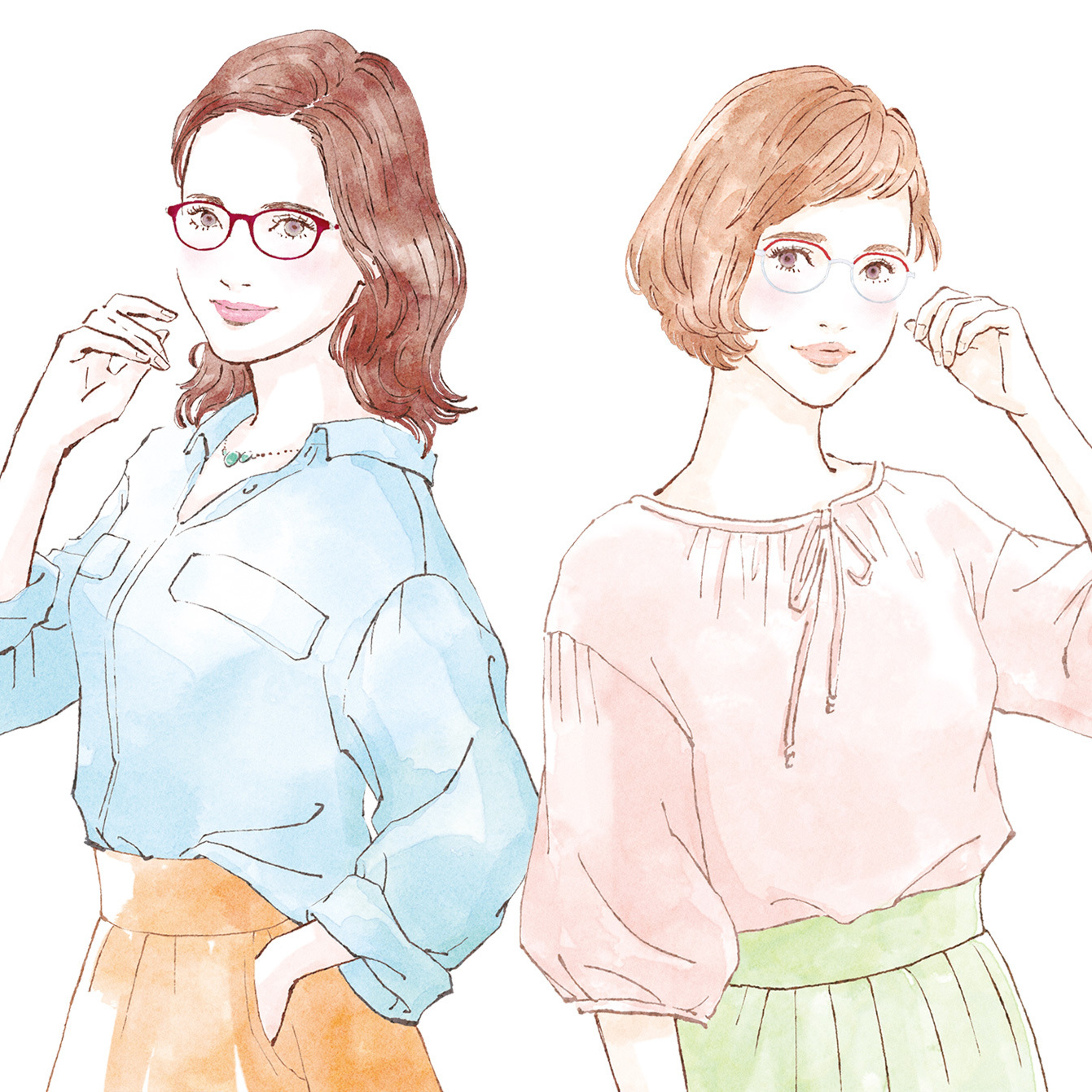 女性　イラスト